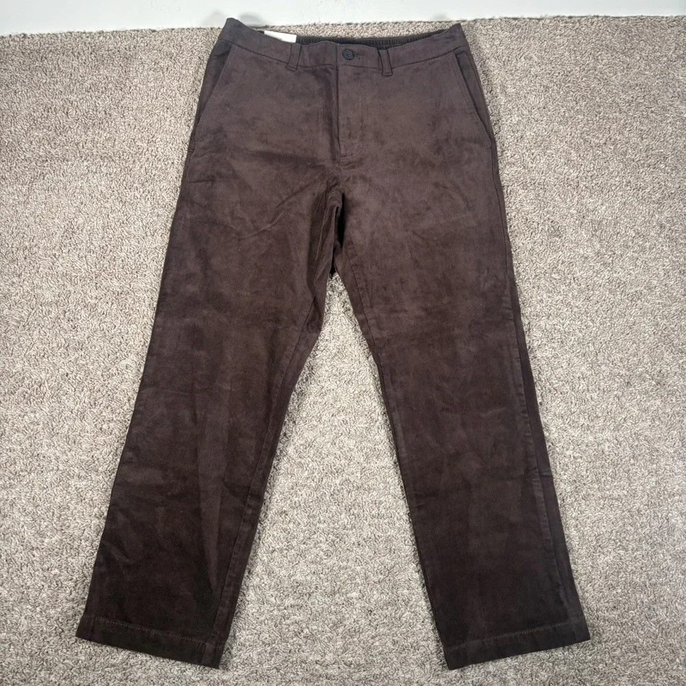 Banana‎ Republic Mens Travel Straight Corduroy Pants Brown 29x30 NEW